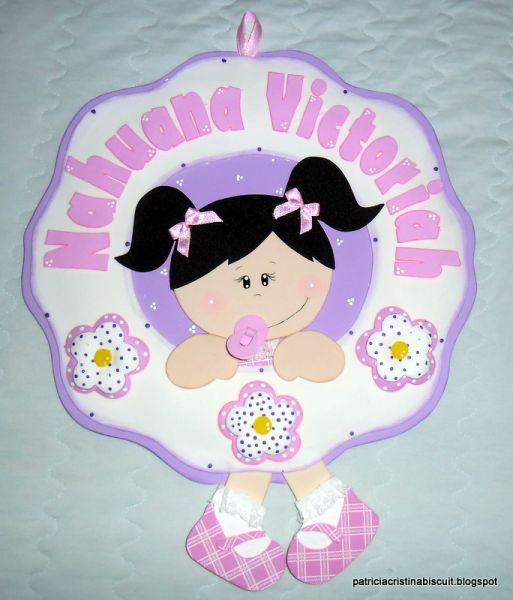 PLAQUINHA DE PORTA MENINA