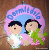 PLAQUINHA DE PORTA DORMITÓRIO